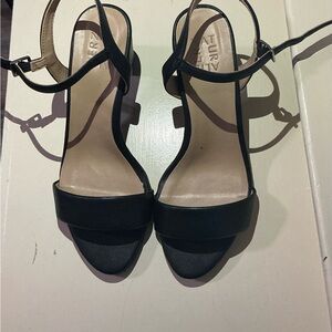 Naturalizer Black Ankle Strap Heels